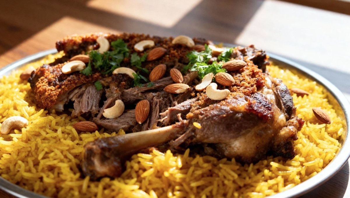 لحم وأرز