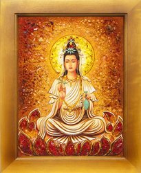 Semi-volume panel “Goddess of Mercy and Compassion Guan Yin”