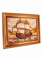 Three-dimensional painting “Sailing frigate”