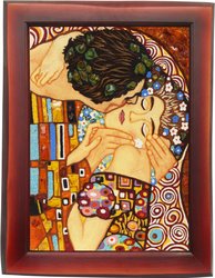 Panel “The Kiss” by Gustav Klimt (fragment)