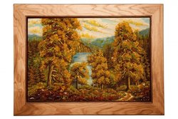 Landscape “Forest and mountain lake”