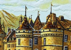 Panel “Castle-fortress in the mountains”