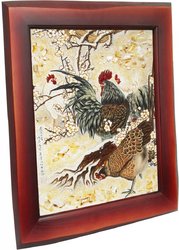 Panel “Rooster in Chinese painting”