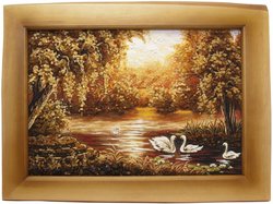 Landscape “Swans on the Pond”