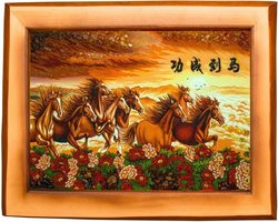 Panel “Running Horses of the Celestial Empire, or 8 Horses of Success”