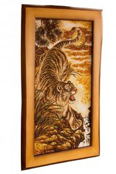 Panel "Tiger at the Waterfall"