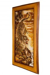 Panel "Tiger at the Waterfall"