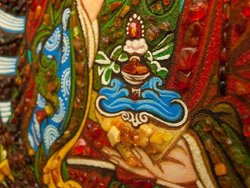 Tibetan thangka "Precious teacher Padmasambhava"