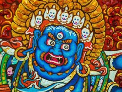 Panel “Guardian and defender of the teachings of Buddha - Mahakala”