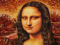 Panel "La Gioconda" (Mona Lisa, Leonardo da Vinci)