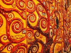 Volumetric triptych “Waiting - Tree of Life - Kiss” (Gustav Klimt)