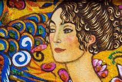 Panel “Lady with a Fan” (Gustav Klimt)