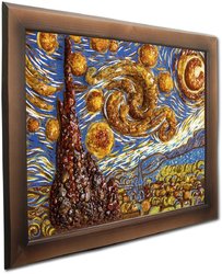 Volumetric panel “Starry Night” (Vincent van Gogh)