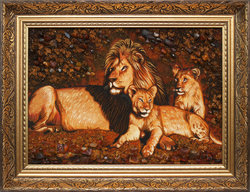 Panel "Lion Family"