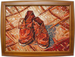 Painting “A Pair of Shoes” (Vincent van Gogh)