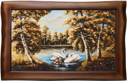 Landscape “Swans on the Lake”