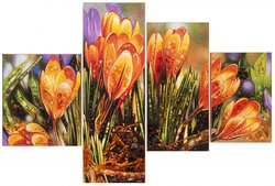 Polyptych "Crocuses"