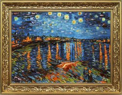 Panel “Starry Night over the Rhone” (Vincent van Gogh)