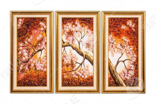 Triptych “Cherry tree”