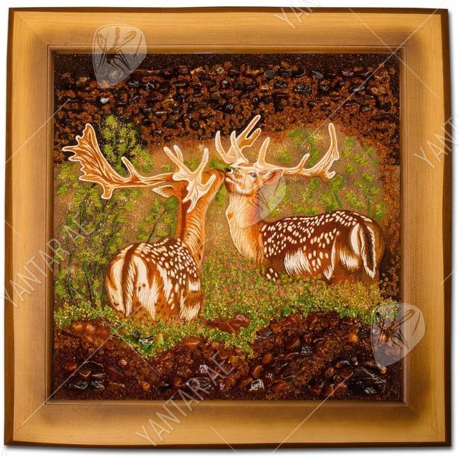 Panel "Pair of deer"