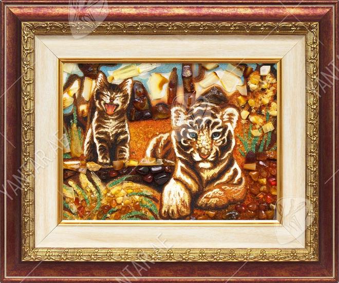 Panel “Tiger Cub and Kitten”