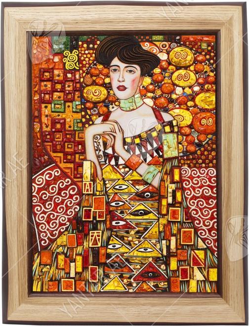 Volumetric panel “Portrait of Adele Bloch-Bauer I” (Gustav Klimt)