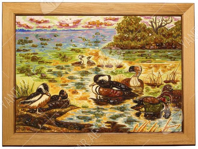 Painting “Wild ducks on the lake”