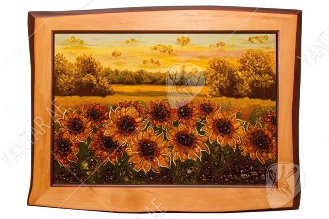 Landscape “Field with sunflowers”