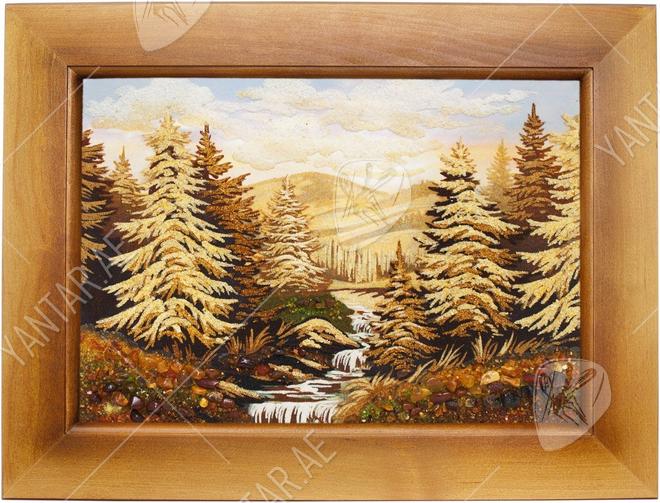 Landscape “Coniferous forest in the mountains”