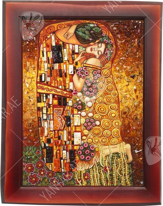 Volumetric panel “The Kiss” (Gustav Klimt)