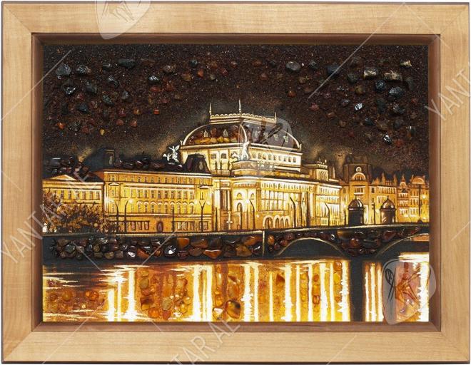 Panel “Sights of Prague. National Theater"