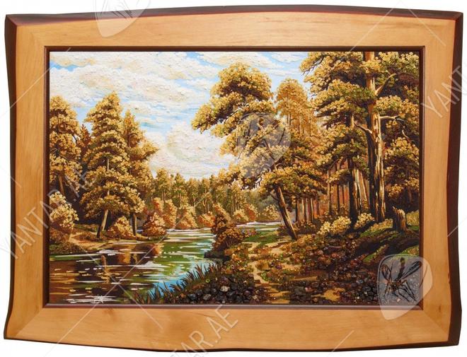 Landscape “Forest and River”