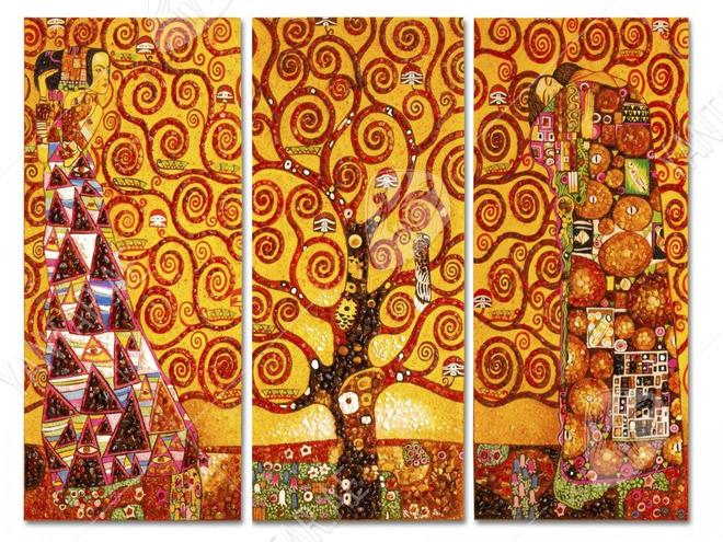 Triptych “Waiting - Tree of Life - Accomplishment” (Gustav Klimt)