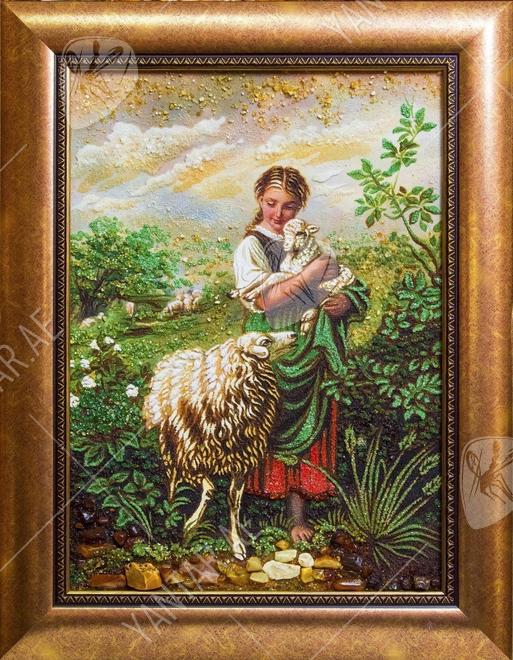 Panel “The Little Shepherdess” (Johan Baptist Hofner)