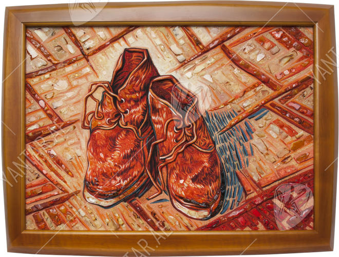 Painting “A Pair of Shoes” (Vincent van Gogh)