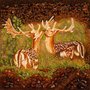 Panel "Pair of deer"