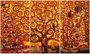 Volumetric triptych “Waiting - Tree of Life - Kiss” (Gustav Klimt)