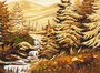 Landscape “Coniferous forest in the mountains”