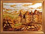 Three-dimensional painting “Castle-fortress in the mountains”