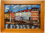 Panel “Houses on the River Bank”