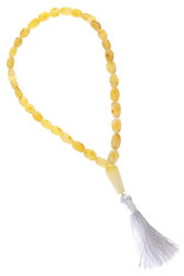 Muslim rosary made of polished amber