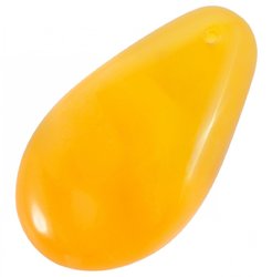 Amber polished pendant in rich honey color