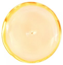 Pendant made of polished translucent amber in the shape of a ring