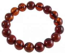 Bracelet made of dark amber balls