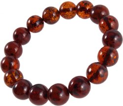 Bracelet made of dark amber balls