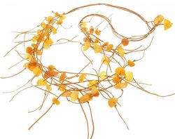 Amber beads “Grass”