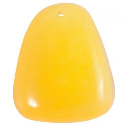 Amber polished pendant "Trapezoid"