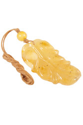 Amber pendant "Leaf"