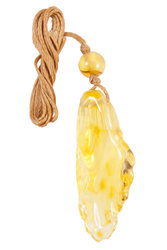 Amber pendant “Cabbage”