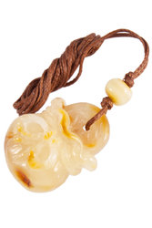 Amber pendant “Bag”